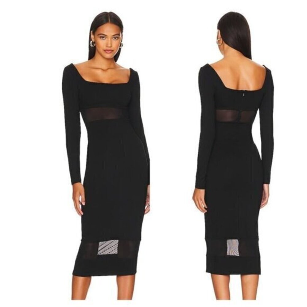 REMI x REVOLVE Jamie Midi Dress - Black